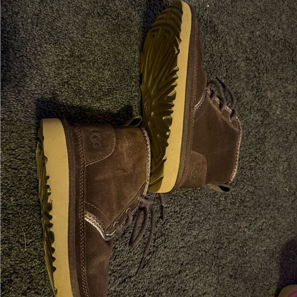 UGG Chocolate Suede Boots - Picture 3 of 6